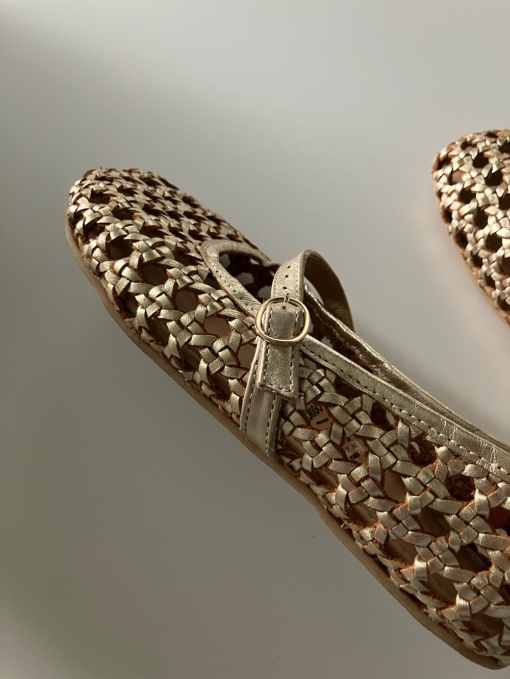 The Women's Woven Ballerina Mary Jane by Anya Origo barefoot shoes - Picture 5 of 11